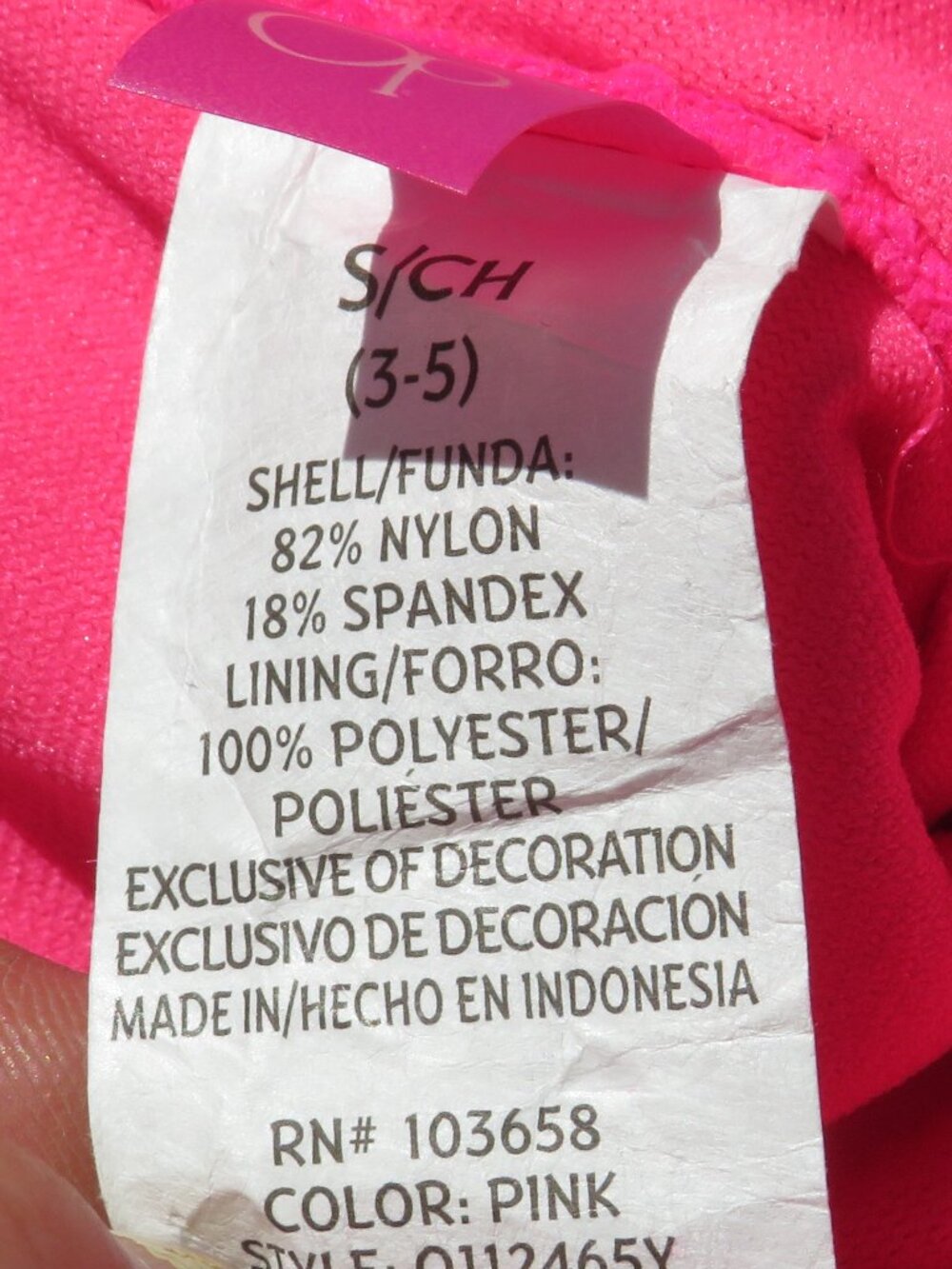 OP Pink Ruffle Tankini Top S – Sweetheart Ruched Swim Top NWT Y2K Beachcore - Picture 8 of 8